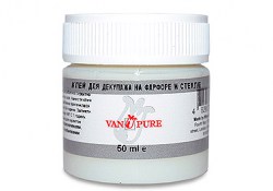Van Pure, клей для декупажа по фарфору и стеклу, 120 мл