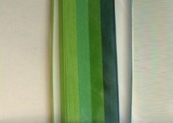 Бумага для квиллинга, набор № 7, зеленый микс, 3 мм