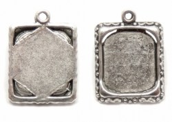 Античное серебро, сеттинг - рамка прямоугольник