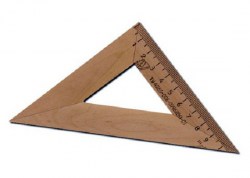 Треугольник деревянный, 10 см
