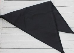Бандана треугольная, черная