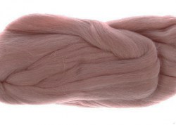 ТКФ, тонкая шерсть для валяния, серо-розовая, 50 г