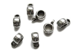 Античное серебро, бейл, 9*4 мм, отв 3.5 мм, 5 шт