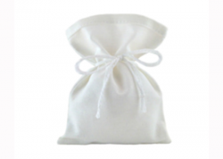 Подарочный мешочек, бязь, белый, 8*11,5  см