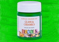 Decola, акриловая краска по стеклу и керамике, зеленая светлая